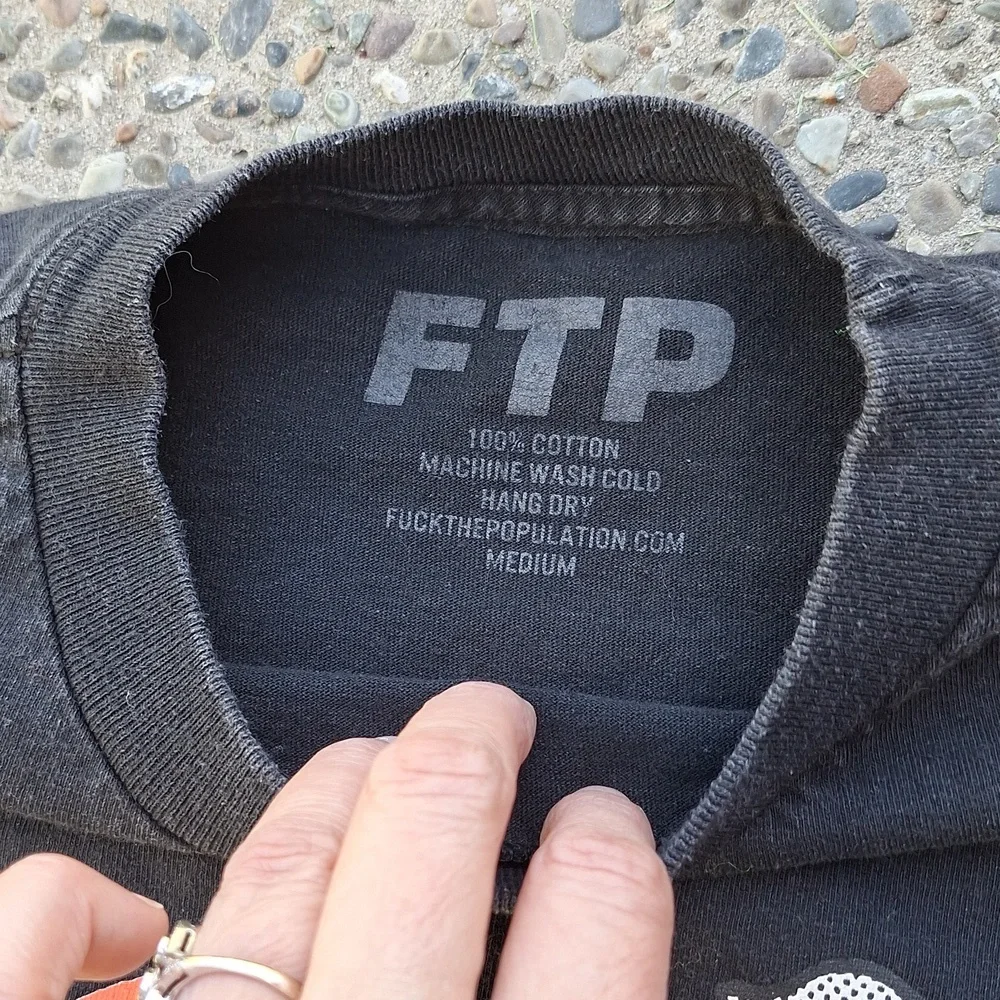 FTP Stand-off Graphic Tee Short Sleeve Mens Size Medium 100% Cotton Alt - Picture 3 of 6